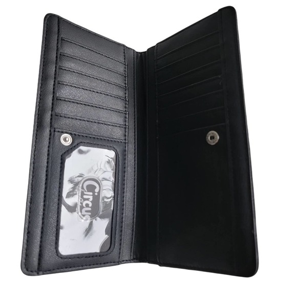 🛑 2 / $40 Sale! SAM Edelman - Circus Niccolla Slim Black Wallet NWT - Picture 3 of 7